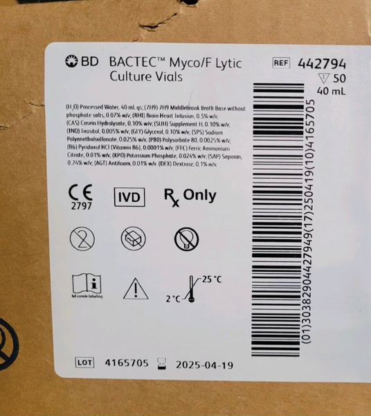 BD 442794 Blood Culture Media BD Bactec™ 50/CS